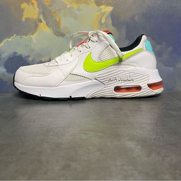 Nike Air Max Excee Women's White/Volt-Black- Crimson Sneakers Size 9 - Picture 13 of 16